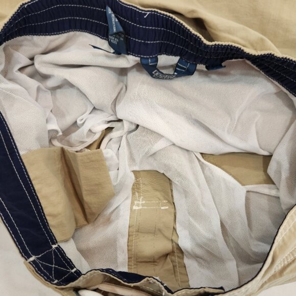 Vintage Polo Ralph Lauren Nylon Shorts Mens Large Beige Cargo Hiking Outdoor - Picture 6 of 13